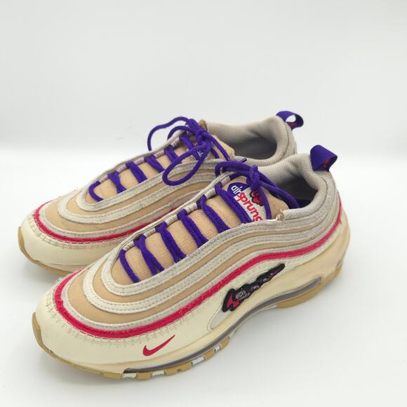 Nike Air Max 97 SE Men\'s Size 6.5 \'Air Sprung Sail Electro Purple\' DH4759-200
